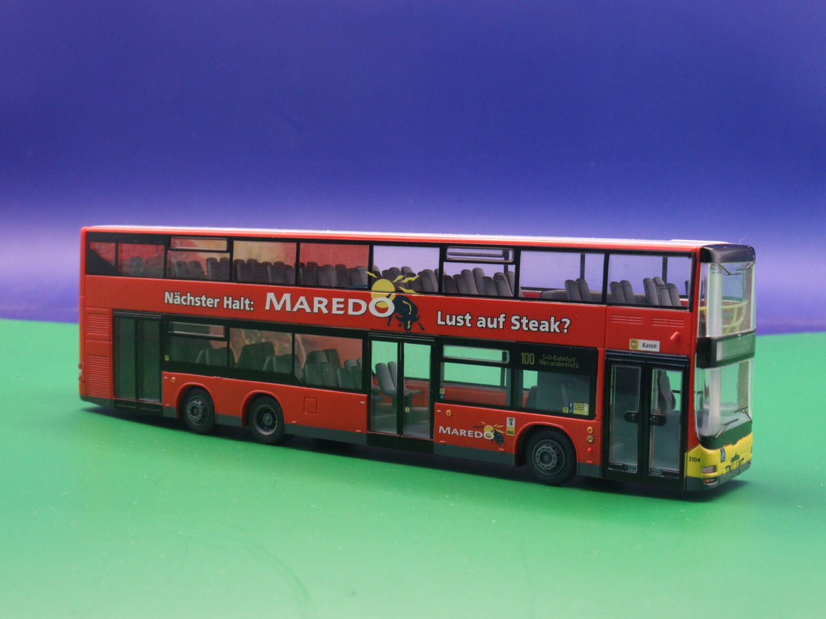 MAN Lions City DL 07 - BVG Berlin - Maredo Steak -  Modellbus Rietze 67310(Erscheinungsjahr: 12/2007)