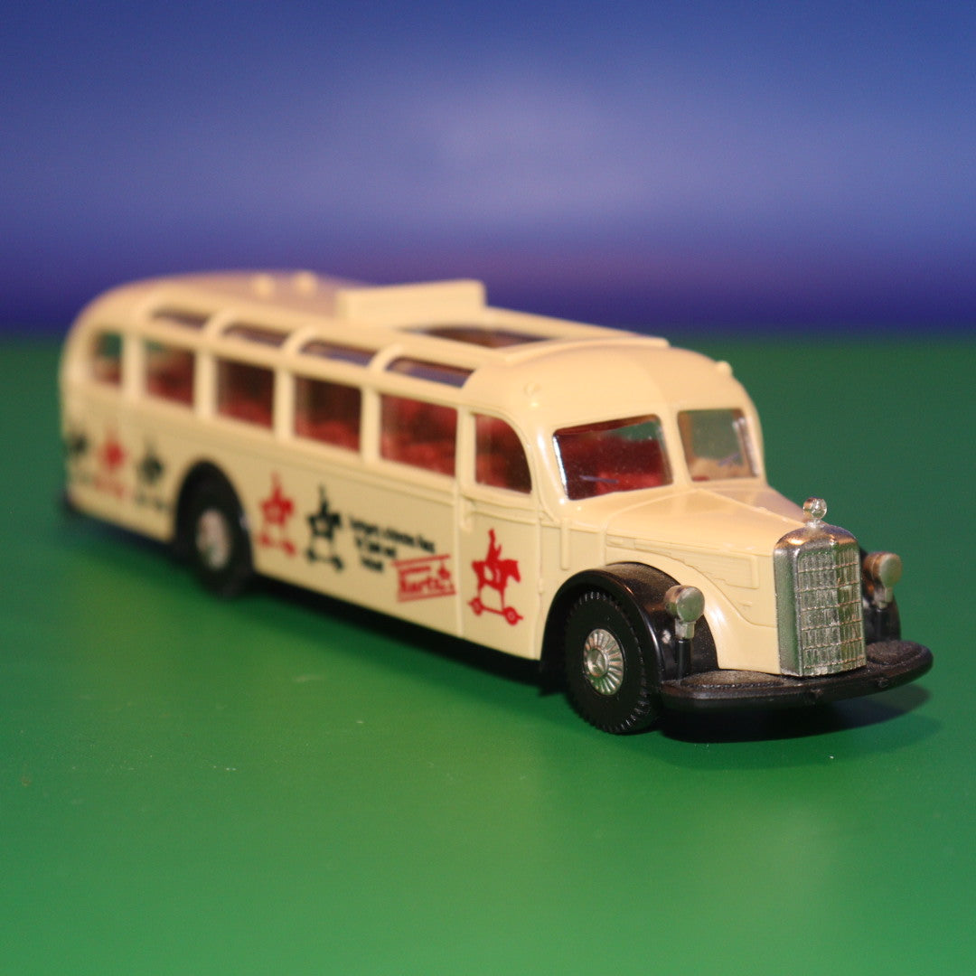 Mercedes Benz O 5000 - Spielwaren Kurtz Stuttgart - (Gebaraucht ohne OVP ohne zurüstteile) - Modellbus Brekina