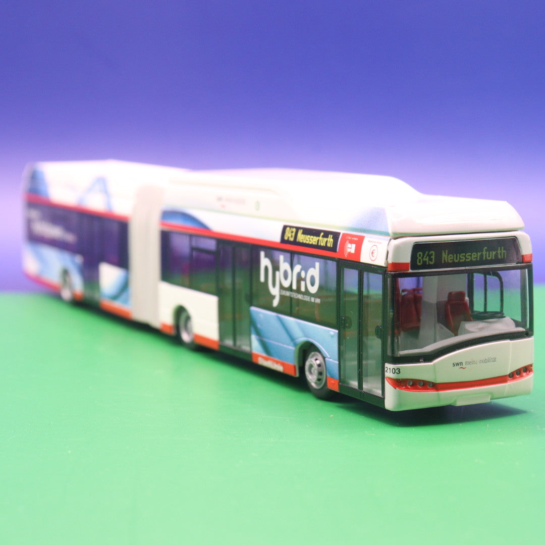 Solaris Urbino 18 Hybrid - Stadtwerke Neuss - Stadtlinie 843 Neusserfurth - Modellbus Rietze 69104