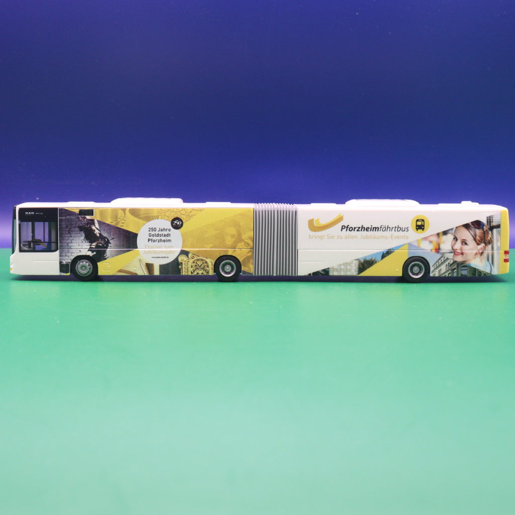 MAN Lions City G - Pforzheim fährt Bus - 250 Jahre Goldstadt Pforzheim - Modellbus Rietze