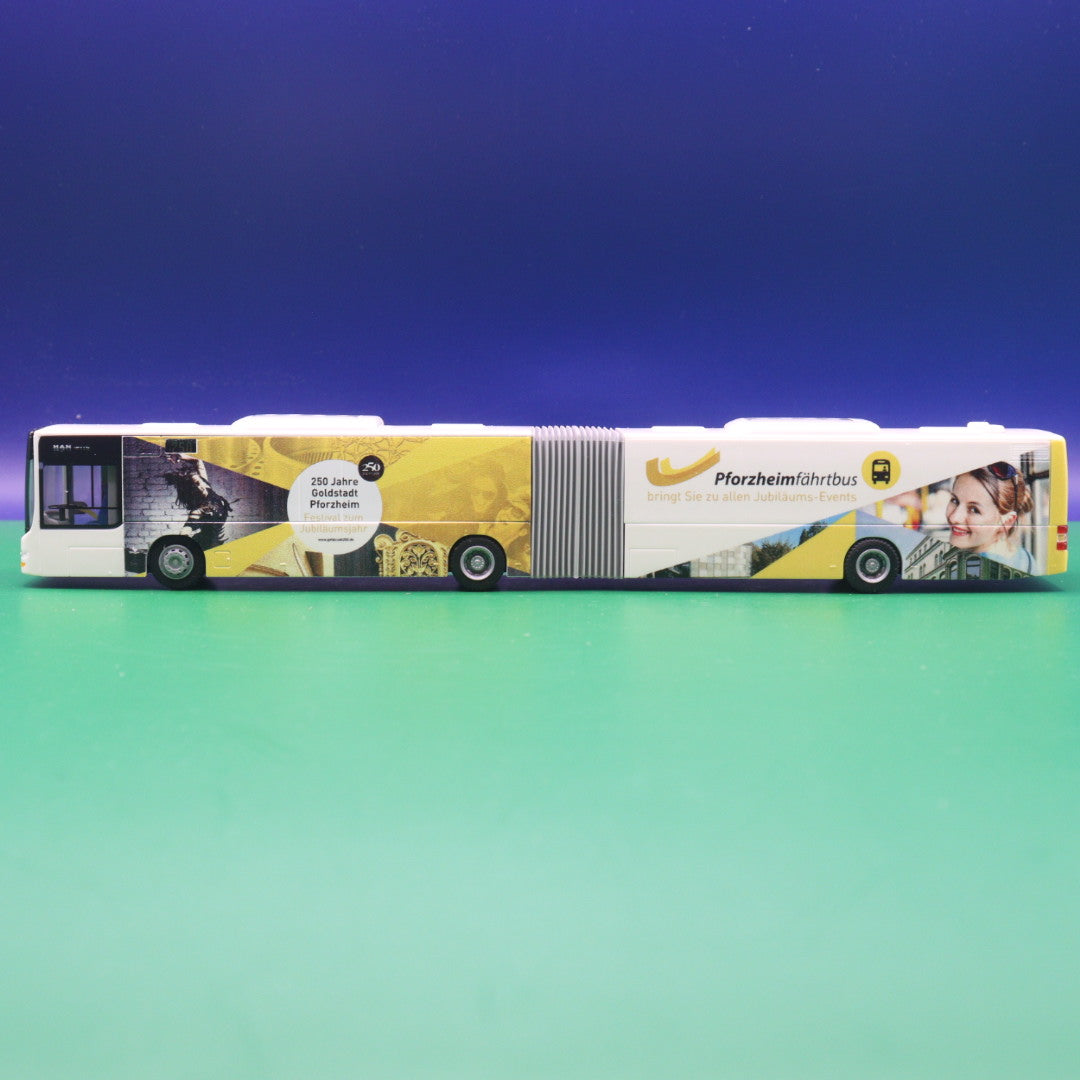 MAN Lions City G - Pforzheim fährt Bus - 250 Jahre Goldstadt Pforzheim - Modellbus Rietze
