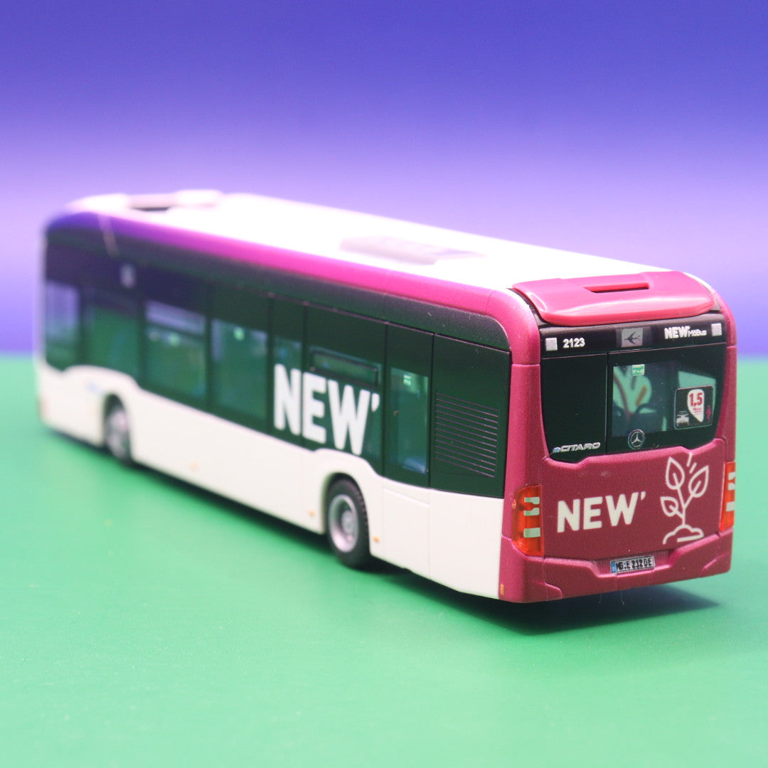 Mercedes Benz eCitaro 12 - NEW MöBus - Linie Krefelder Str Flughafen - Meine Mission Keine Emission - Modellbus Rietze 75584