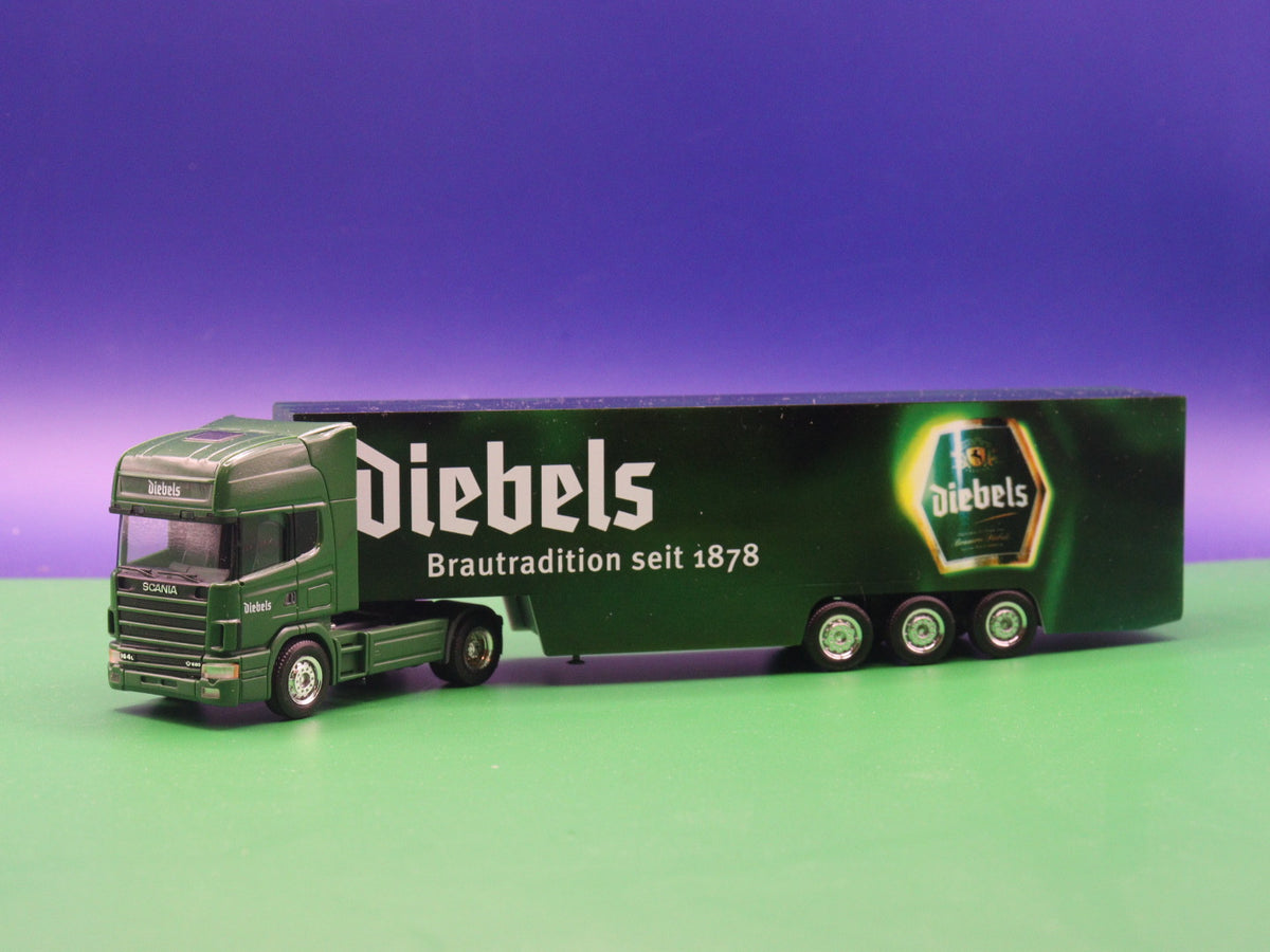 Scania LKW Modell - Diebels (Brautradition seit 1878) - Herpa LKW Modell 1:87 H0