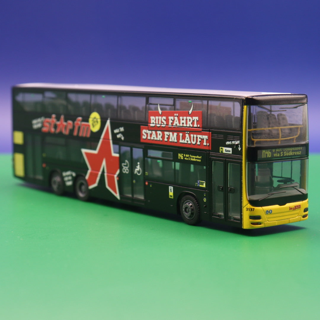 MAN Lion s City DL07 - BVG Berlin - Star FM - Modellbus Rietze 67699