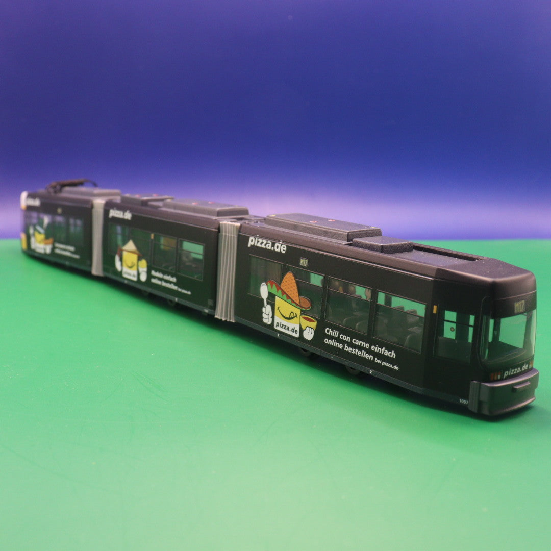 Adtranz GT6N - BVG Berlin Wagen 1097 Pizza de - Straßenbahn Tram Modell Rietze STRA01007(Kopie)