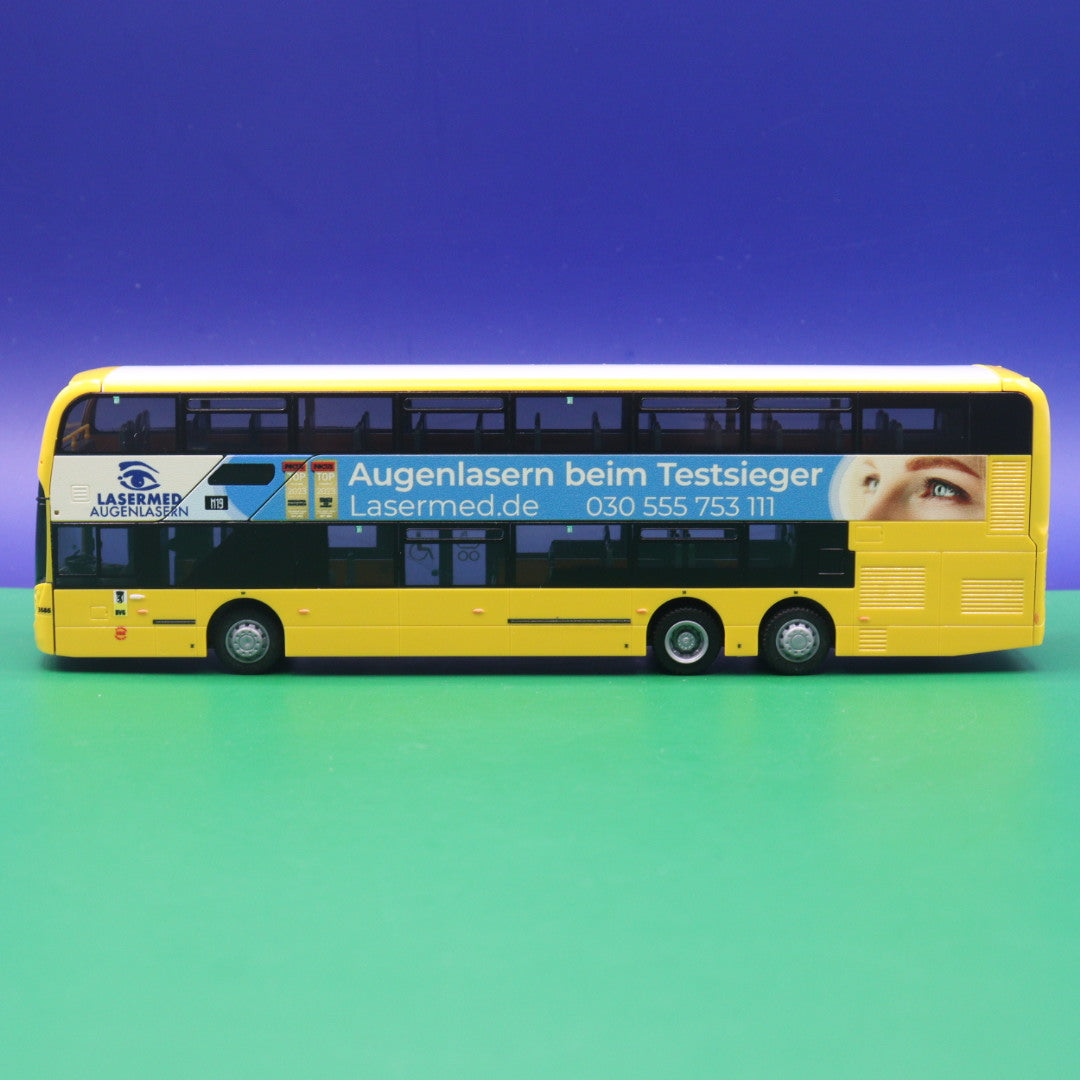 Alexander Dennis Enviro 500 - BVG Berlin - Lasermed Augenlasern - Modellbus Rietze 78029