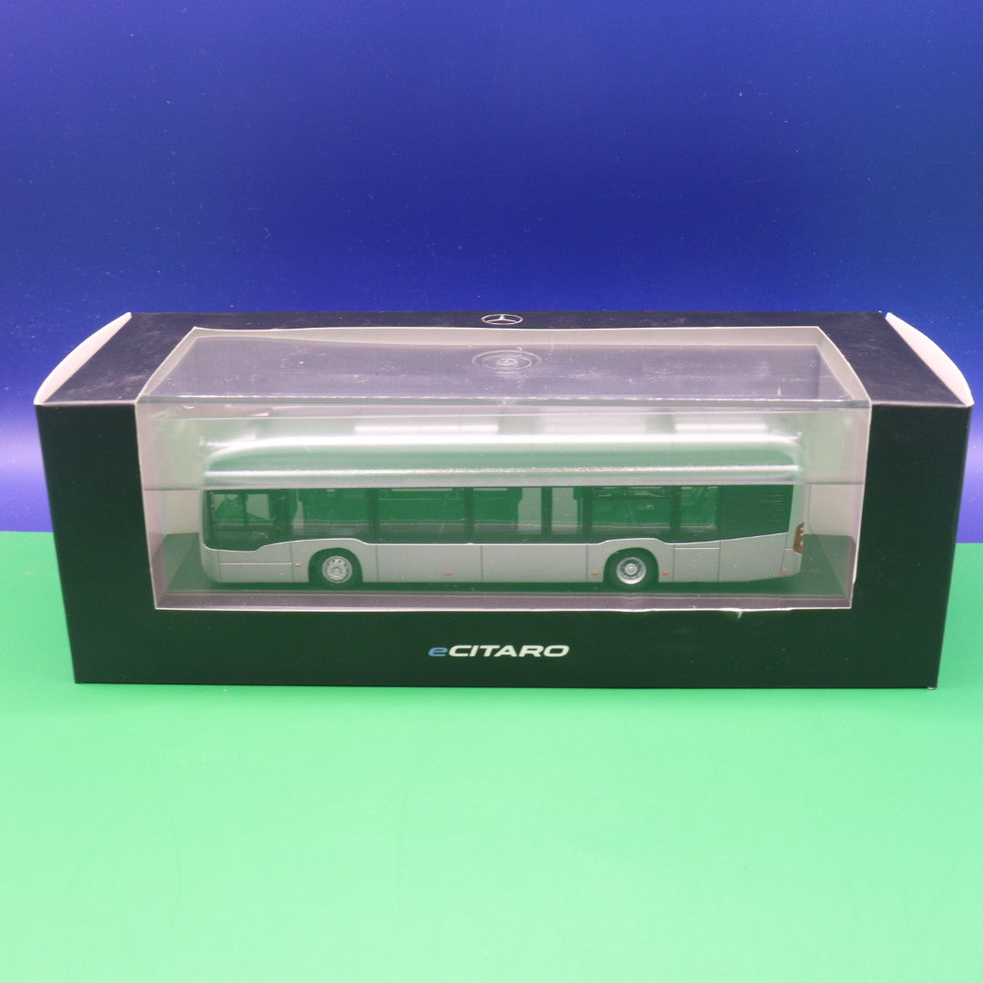 Mercedes Benz eCitaro Daimler Modellbus - Vorführdesign - Platinum Silber Metallic - Modellbus Rietze 76805