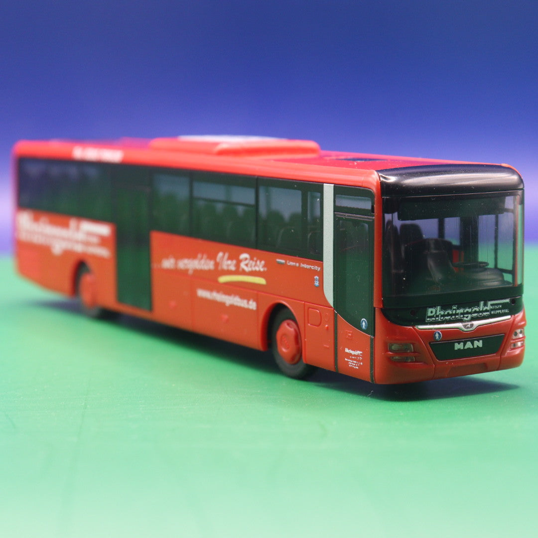 MAN Lions Intercity - Rheingold Reisen - Gebraucht, Ohne Zurüstteile - Modellbus Rietze 74711