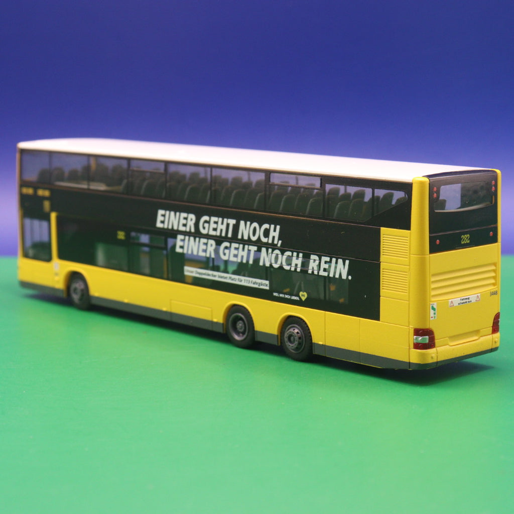 MAN Lions City DL 07 - BVG Berlin - Einer geht noch, Einer geht noch rein - Linie 282 Mariendorf Dardanellenweg - Modellbus Rietze 67782