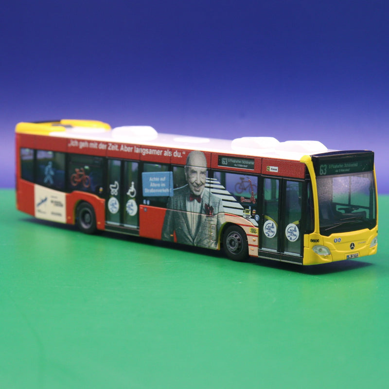 Mercedes Benz Citaro C2 - BVG Berlin - DVR Ich geh mit der Zeit - Linie 163 S Flughafen Schönefeld via S  Adlerdorf - Modellbus Rietze