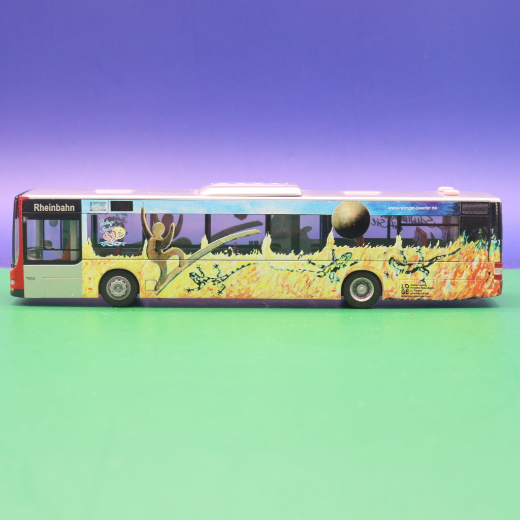MAN Lions City 12 - Rheinbahn Düsseldorf - Bäderbus der Stadt Ratingen - LIMITIERTE AUFLAGE 300 STÜCK - Linie 760 D-Wittlar Bockum über Flughafen - Modellbus Rietze - Erscheinungsjahr: 11/2010