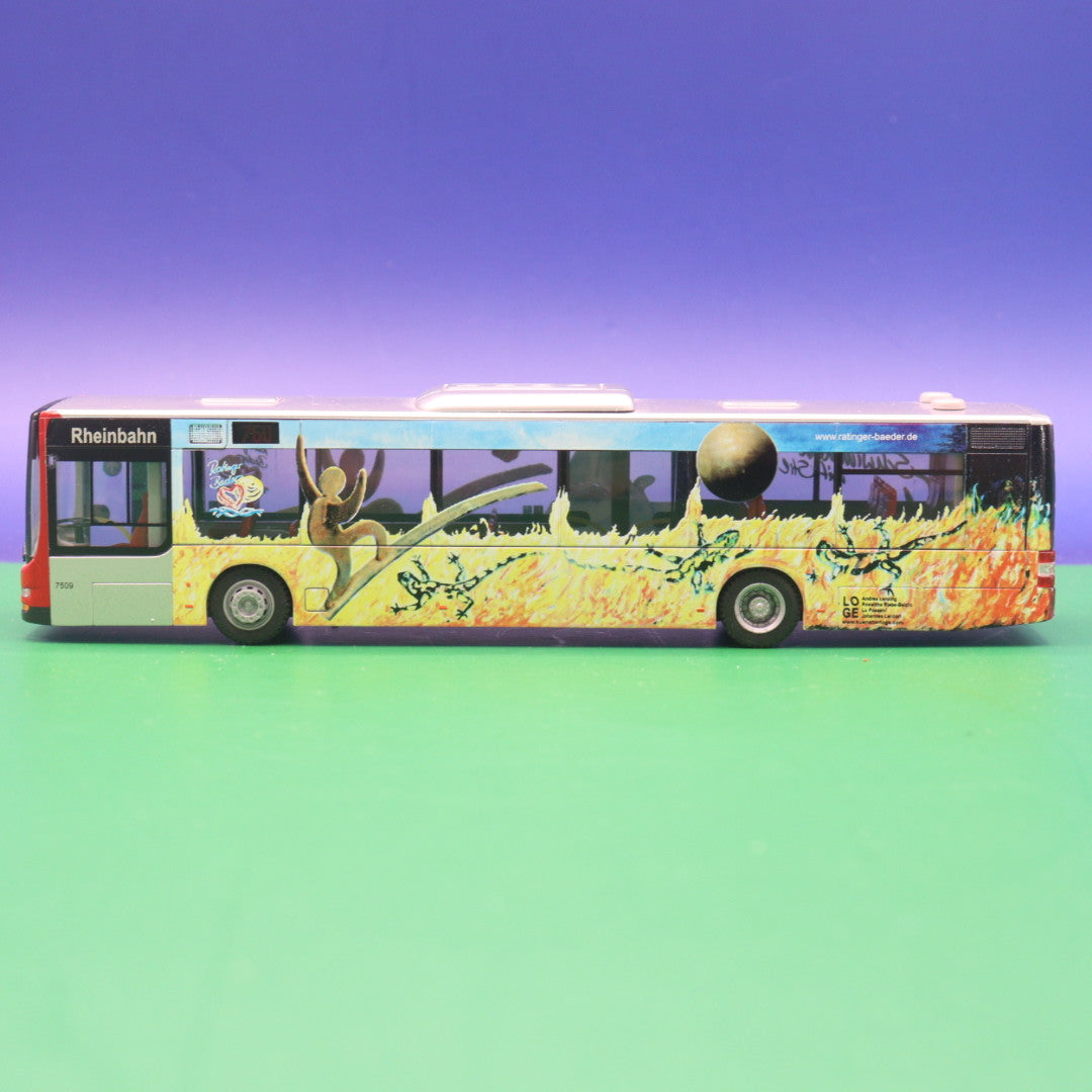 MAN Lions City 12 - Rheinbahn Düsseldorf - Bäderbus der Stadt Ratingen - LIMITIERTE AUFLAGE 300 STÜCK - Linie 760 D-Wittlar Bockum über Flughafen - Modellbus Rietze - Erscheinungsjahr: 11/2010