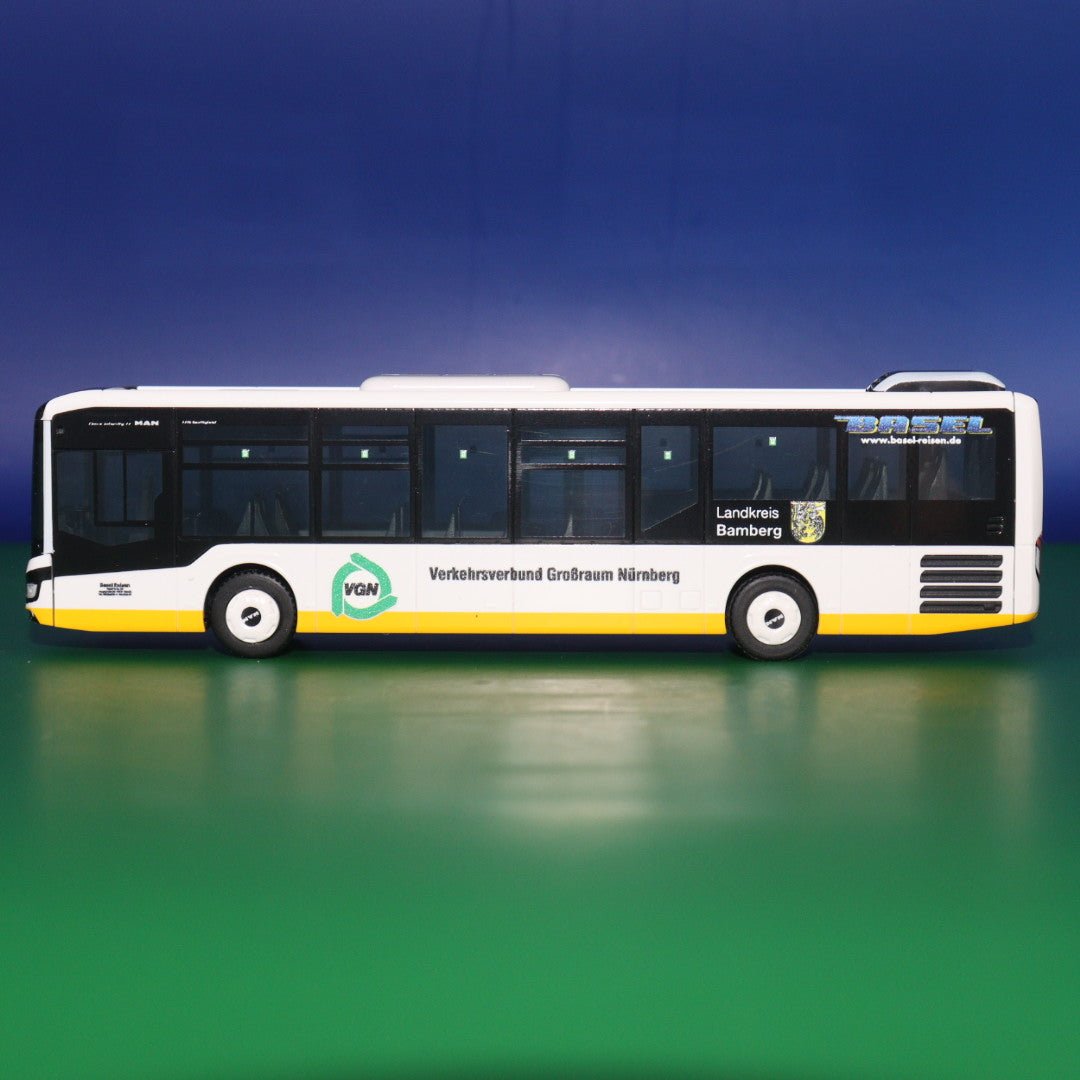 MAN Lions Intercity LE - VVB Nürnberg - Basel Reisen - VGN - Modellbus Rietze 74781