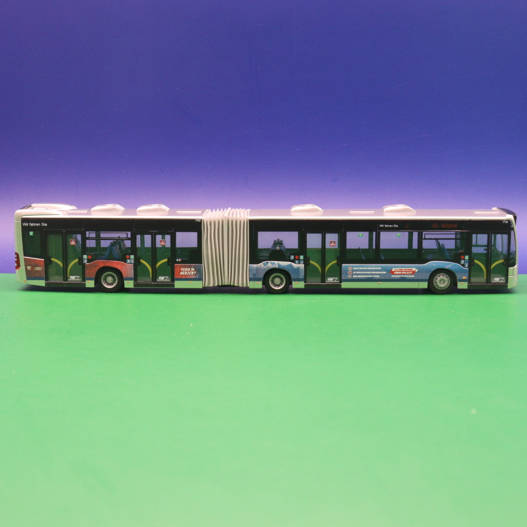 Mercedes Benz Citaro C2 G - VHH Hamburg Holstein - 150 Jahre Feuerwehr Hamburg Linie 2 Bf Altona - Modellbus Rietze 73683