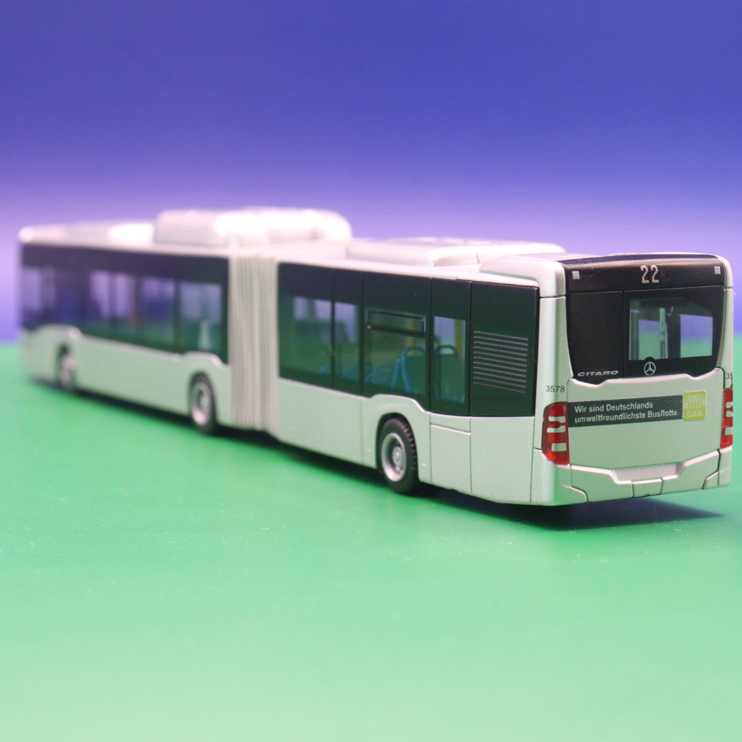 Mercedes Benz Citaro C2 G - Stadtwerke Augsburg Verkehrs GmbH - Linie 22 Firnhaberau - Modellbus Rietze