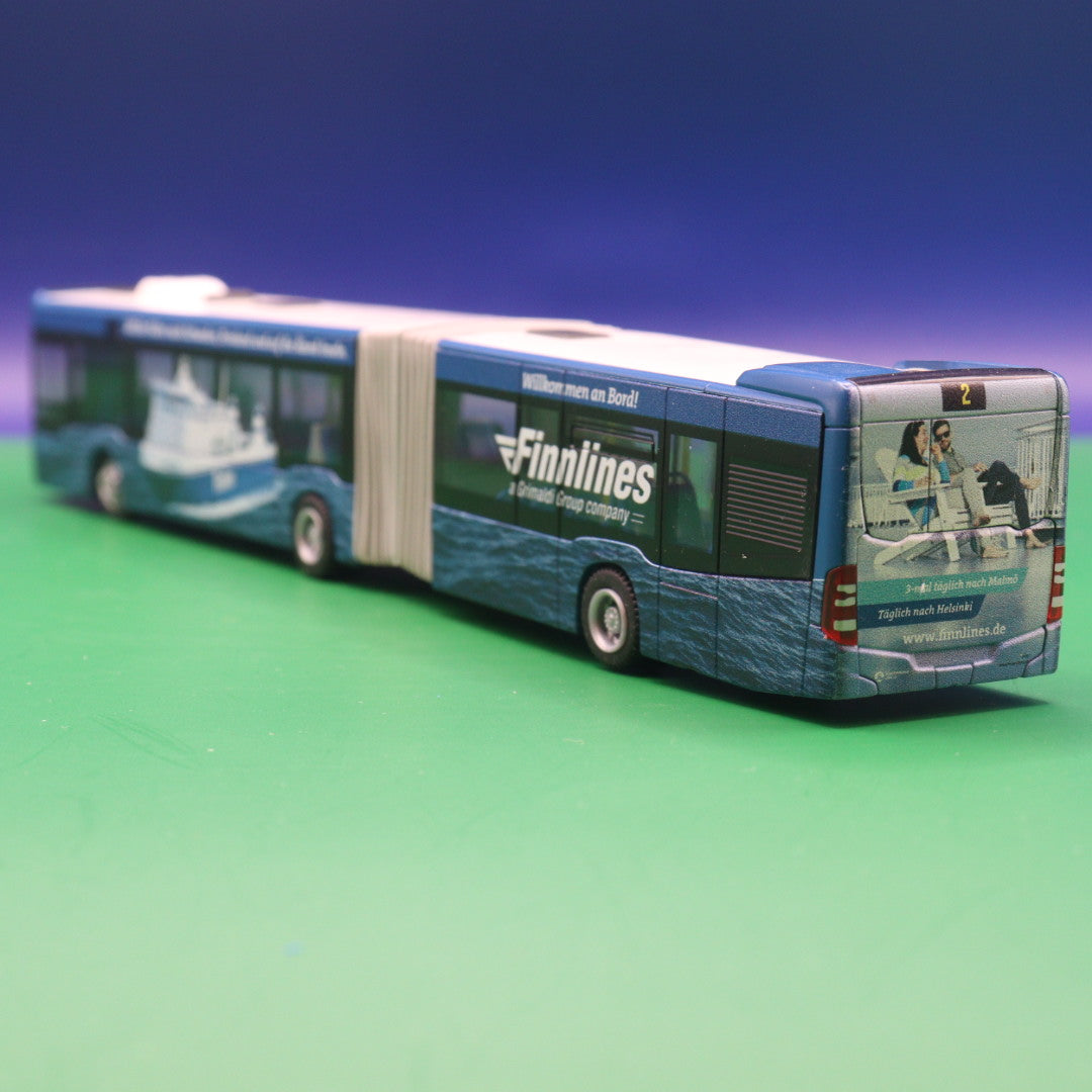 Mercedes Benz Citaro C2 G - Stadtverkehr Lübeck - Finnlines - Ab Travemünde über die Ostsee - Modellbus Rietze 73658
