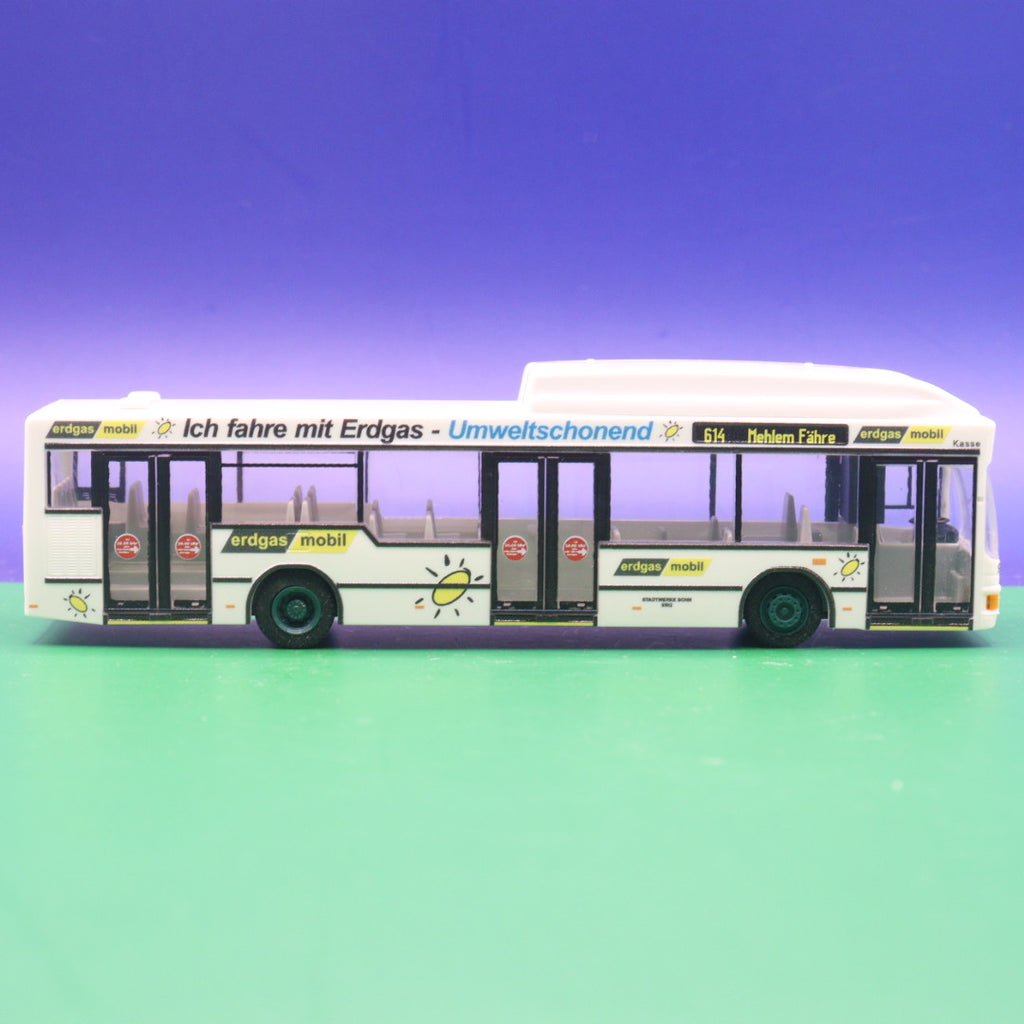 MAN NL 232 CNG NGT Erdgas - SWB Stadtwerke Bonn - Linie 614 Mehlem Fähre - Modellbus Rietze (Auflage 150 Stück)
