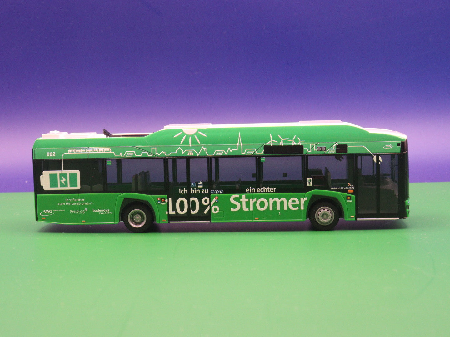 Solaris Urbino 12 electric - Freiburger Verkehrs AG - Modellbus Rietze 76815