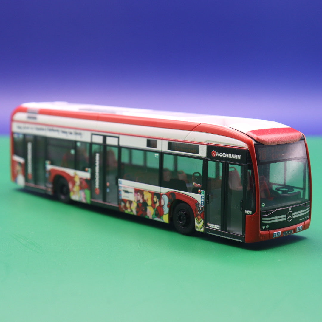 Mercedes Benz eCitaro - Hochbahn Hamburg - Linie 118 U Mnsbek- Gartenstadt - Modellbus Rietze 75575 Sondermodell 2022