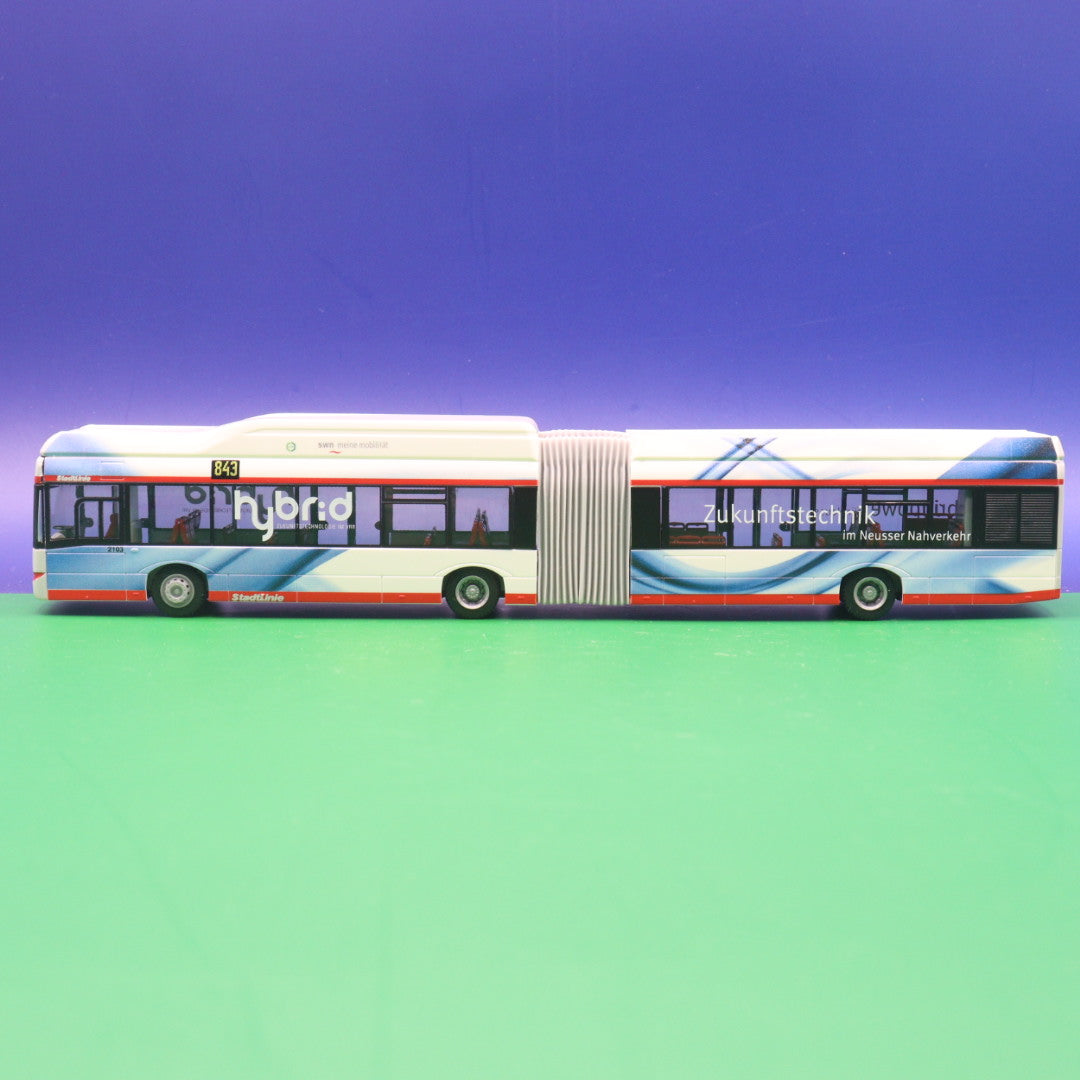 Solaris Urbino 18 Hybrid - Stadtwerke Neuss - Stadtlinie 843 Neusserfurth - Modellbus Rietze 69104