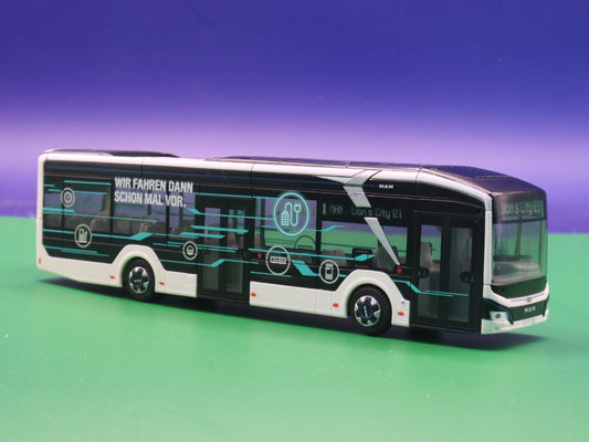 MAN Lions City 12E SONDERMODELL - "Wir fahren dann schon mal vor" IAA 2018 - Modellbus Rietze (MAN TRUCK AND BUS AG)