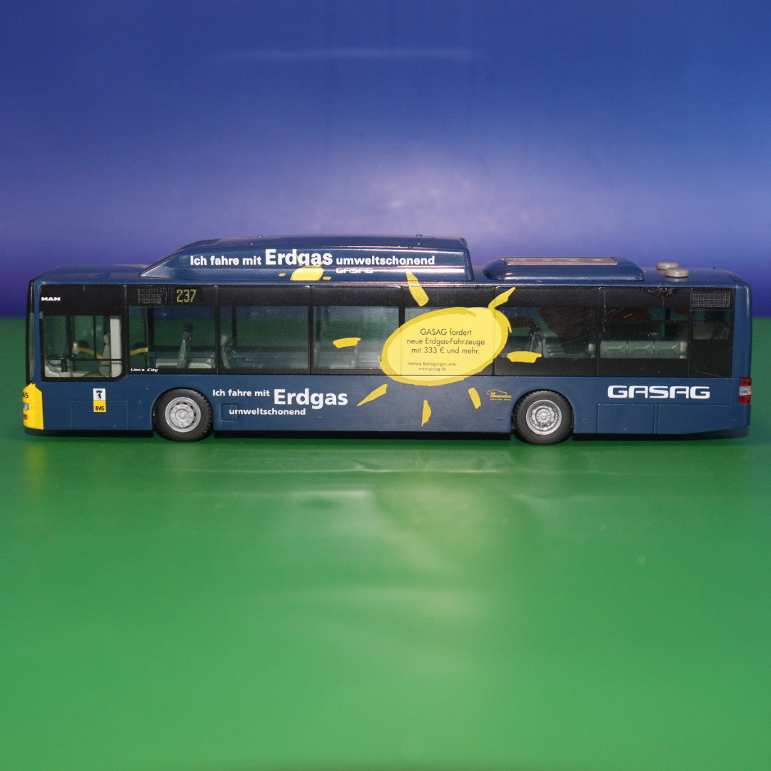 MAN Lions City CNG Erdgas - Gasag - Ohne Zurüstteille - Modellbus Rietze