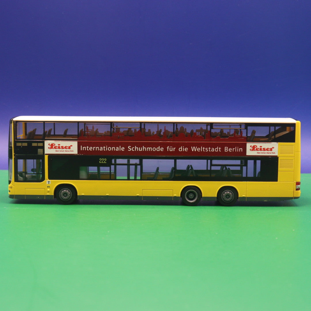 MAN DL07 - BVG Berlin - Leiser Schuhmode - Linie 222 Alt-Lübars - Modellbus Rietze 67733