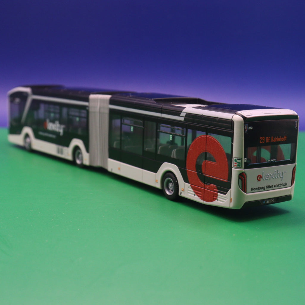 MAN Lions City 18 E - VHH Hamburg - Elexity edelin - Linie 29 Bf Rahlstedt - Modellbus Rietze 76504