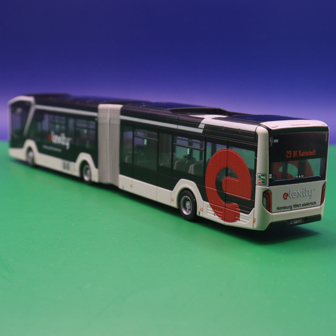 MAN Lions City 18 E - VHH Hamburg - Elexity edelin - Linie 29 Bf Rahlstedt - Modellbus Rietze 76504