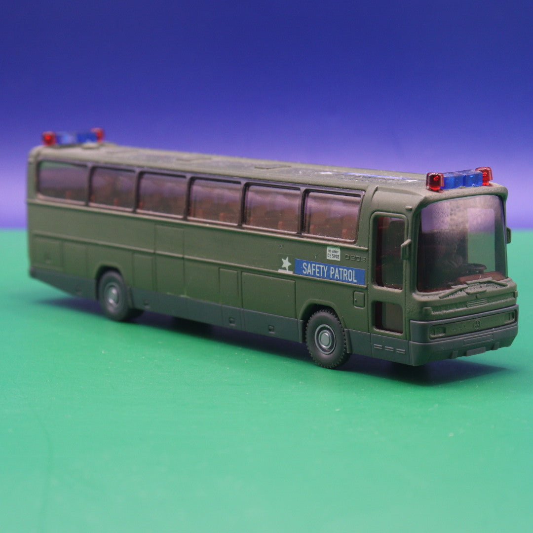 Mercedes Benz O 303 RHD - US Army Safety patrol - Gebraucht, Ohne OVP - Modellbus Wiking