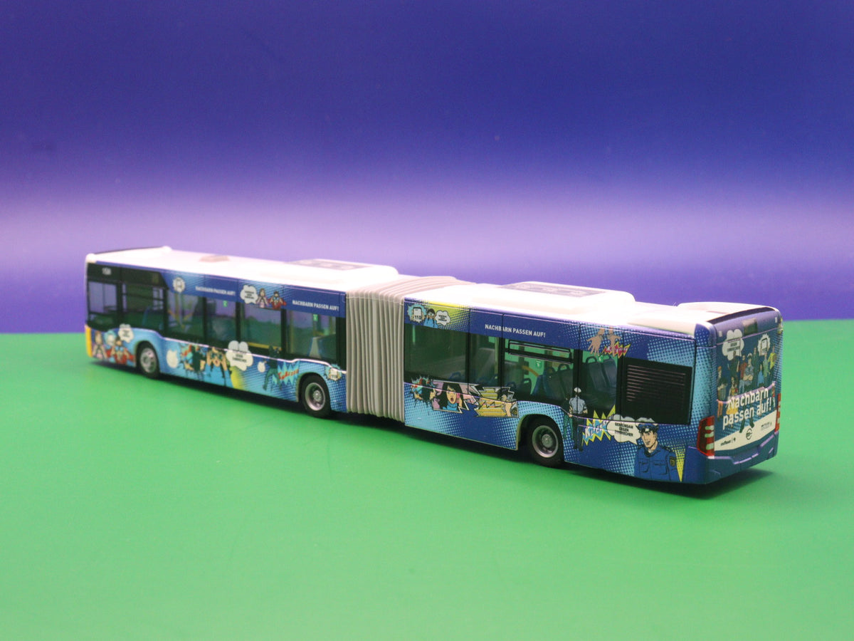 Mercedes Benz Citaro C2 G, SSB -Nachbarn passen auf, 2015 Modellbus Rietze 73697