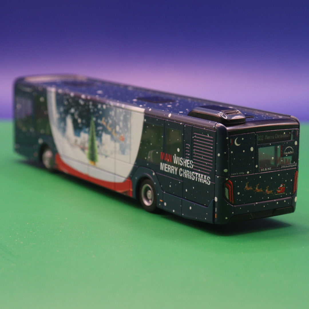 MAN New Lions City 12 - MAN wishes Merry Christmas - Weihnachtsbus 2022 - MAN Truck & Bus SE - Modellbus Rietze 75367