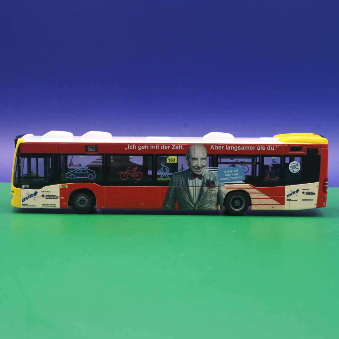 Mercedes Benz Citaro C2 - BVG Berlin - DVR Ich geh mit der Zeit - Linie 163 S Flughafen Schönefeld via S  Adlerdorf - Modellbus Rietze
