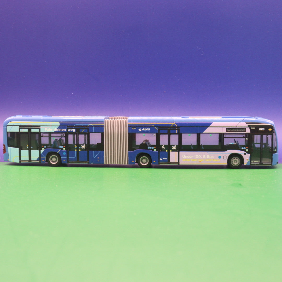 Mercedes Benz eCitaro G - MVG München - 100. E Bus - Linie 144 Scheidplatz U - Modellbus Rietze 77639