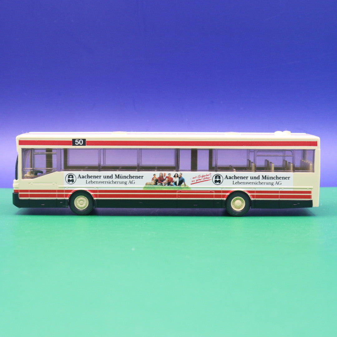 Mercedes Benz O405 - Aachener und Münchener Lebensversicherung AG - Gebraucht, Ohne OVP - Modellbus Wiking