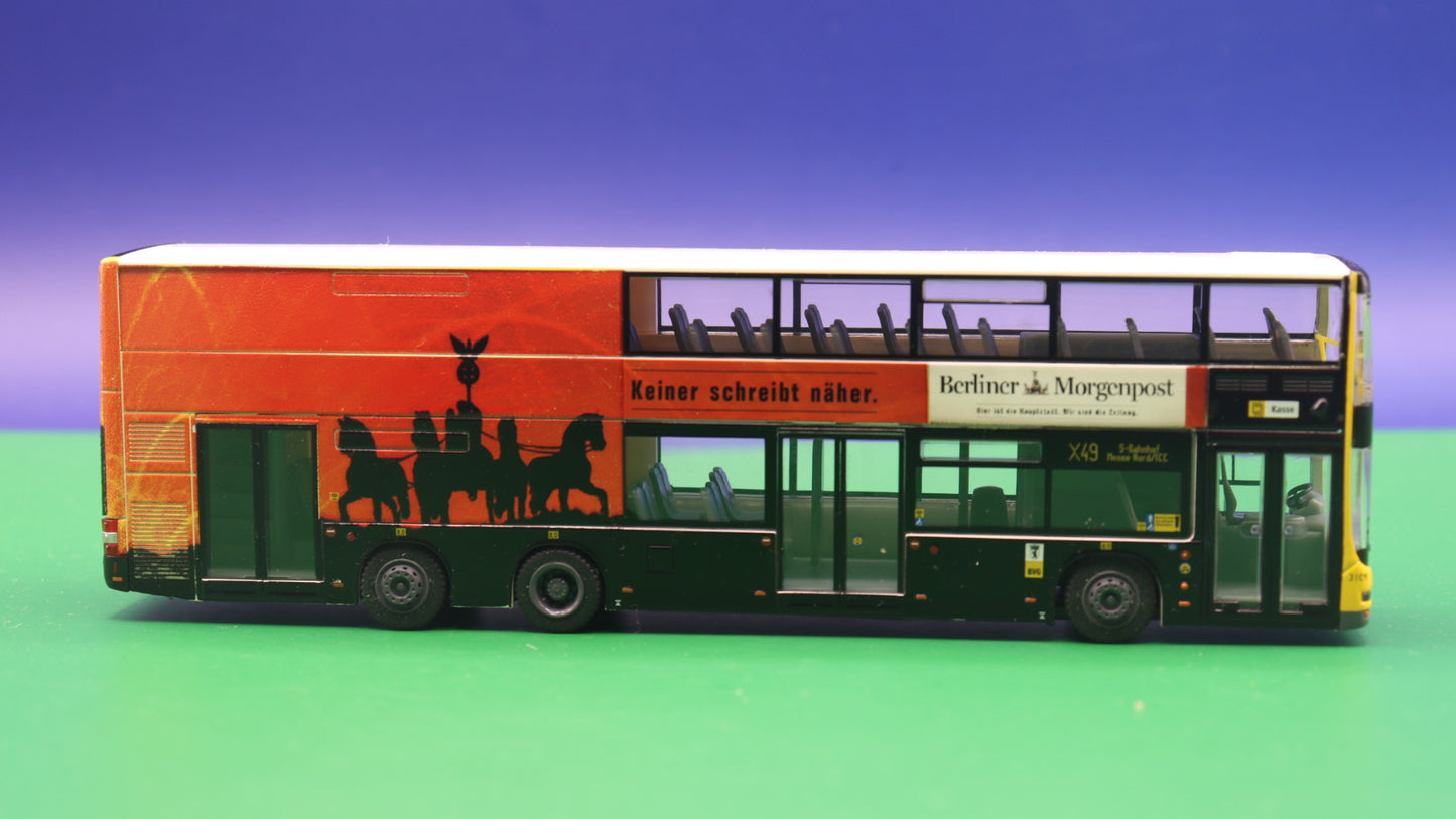 MAN DL 07 - BVG Berlin - Berliner Morgenpost - Modellbus Rietze 67307 (Erscheinungsjahr: 08/2007)