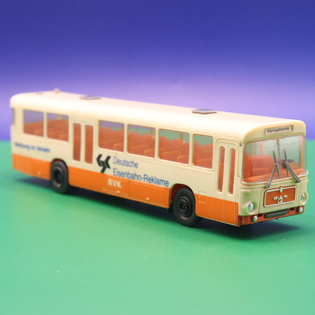 MAN SÜ 240 - RVK Köln Deutsche Eisenbahn Reklame - Gebraucht, Ohne OVP - Modellbus Herpa