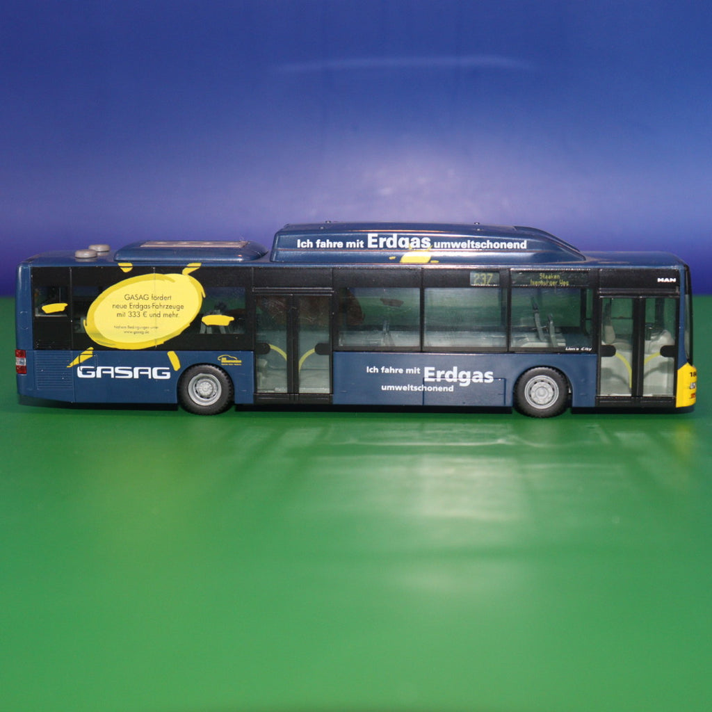 MAN Lions City CNG Erdgas - Gasag - Ohne Zurüstteille - Modellbus Rietze