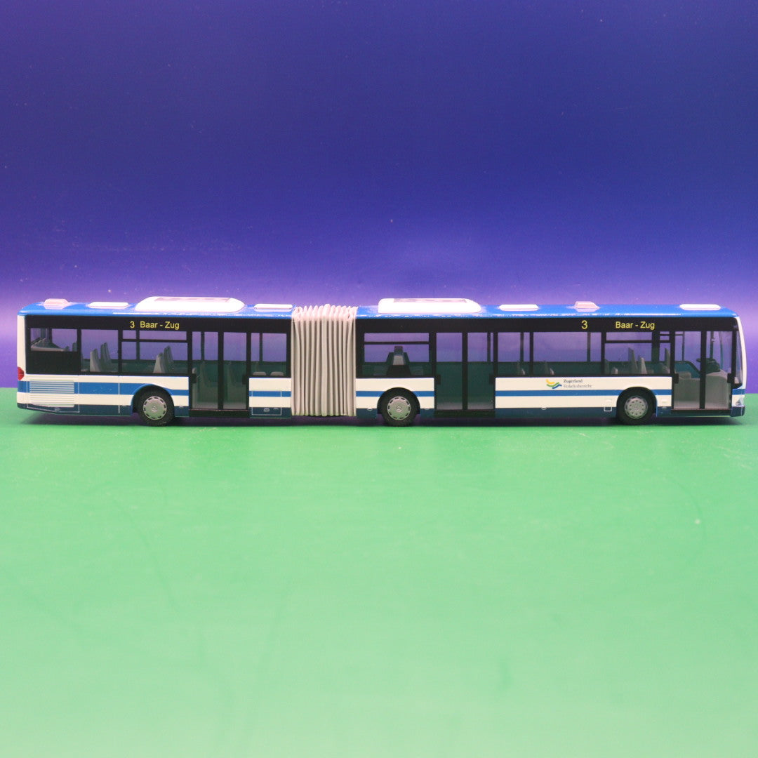 Mercedes Benz O530 Citaro G - Zugerland Verkehrsbetriebe - Linie 3 Baar Zug - Modellbus Rietze (FALSCHE OVP) (Ohne Zurüstteile)