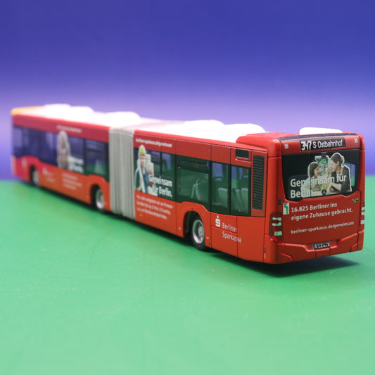 Mercedes Benz Citaro C2 G - BVG Berlin - Berliner Sparkasse (Gemeinsam für Berlin) - Modellbus Rietze 69964