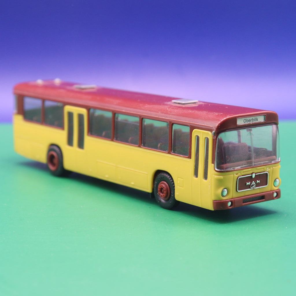 Setra SÜ 240 - Gelb Rot - Gebraucht, Ohne OVP - Modellbus Herpa