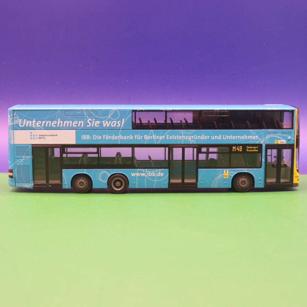 MAN Lions City A 39 DL 07 - BVG Berlin - ibb Förderbank - Modellbus Rietze 67716