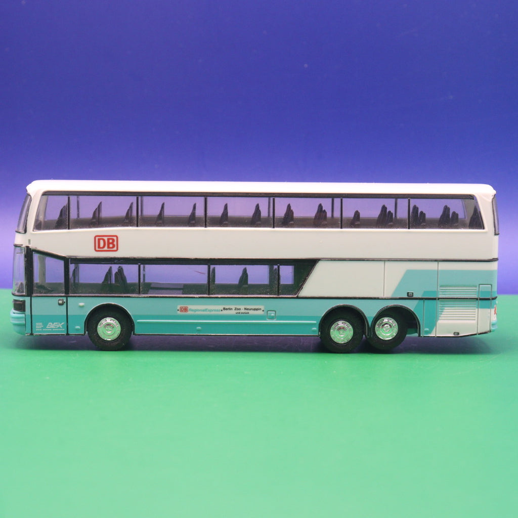 Setra S 228 DT - BEX, DB RegionalExpress - Berlin, Zoo, Neuruppin - Gebraucht, Ohne OVP - Modellbus Herpa