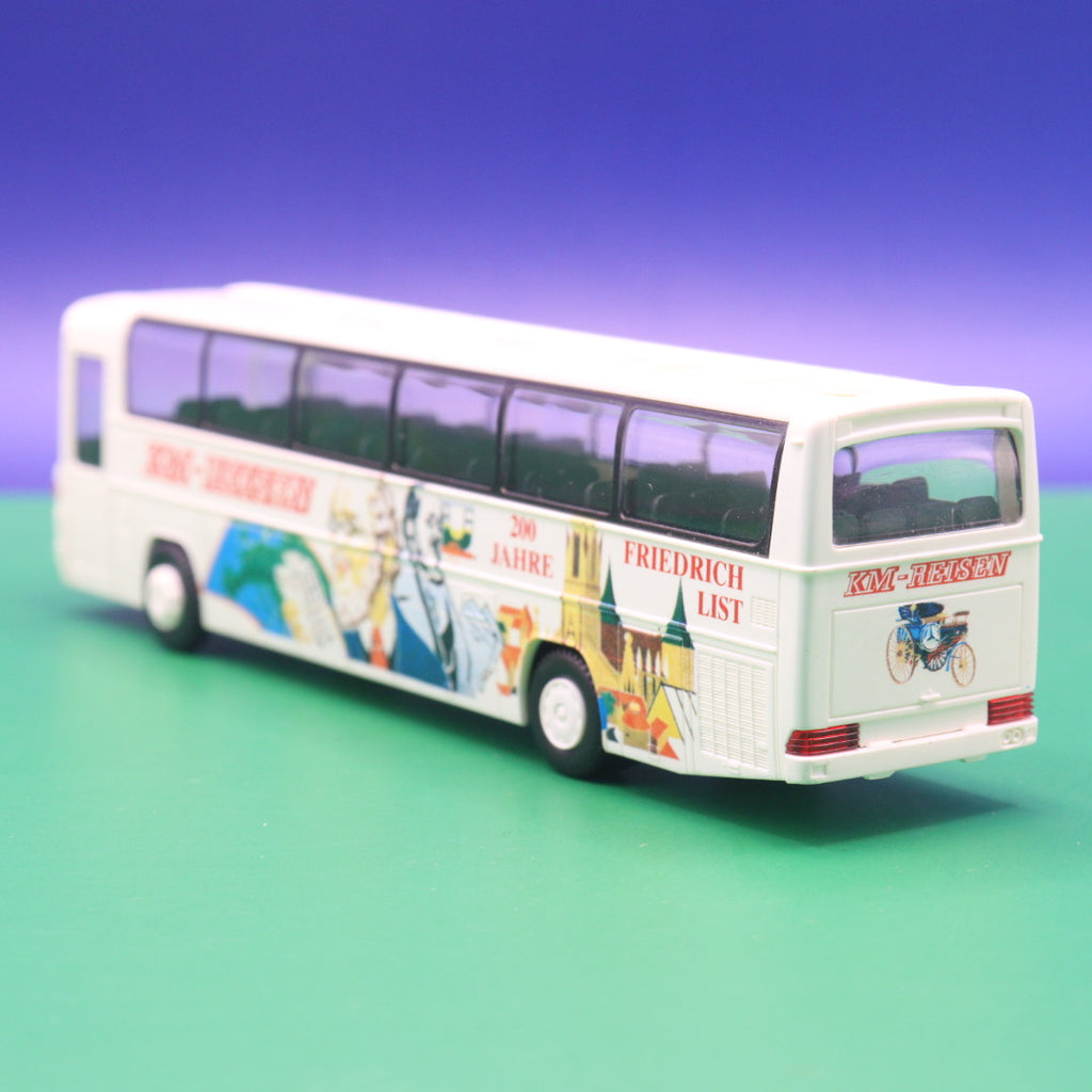 Mercedes Benz O 303 15 RHD - KM Reisen Friedrich List - Gebraucht, Ohne OVP - Modellbus Rietze
