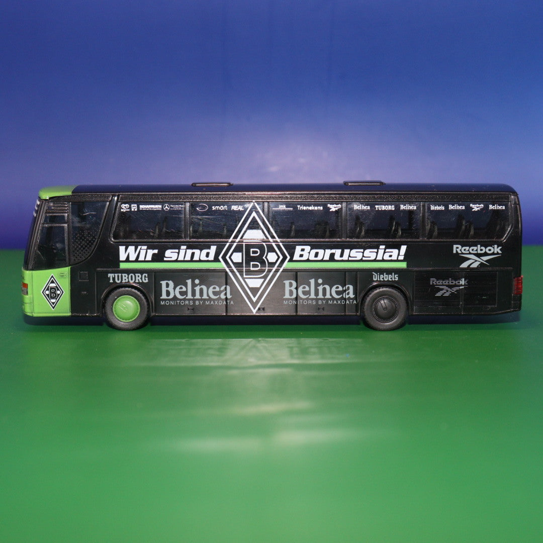Setra S 315 HD - Wir sind Borussia Mönchengladbach - (Ohne OVP Ohne zurüstteile) Modellbus Rietze
