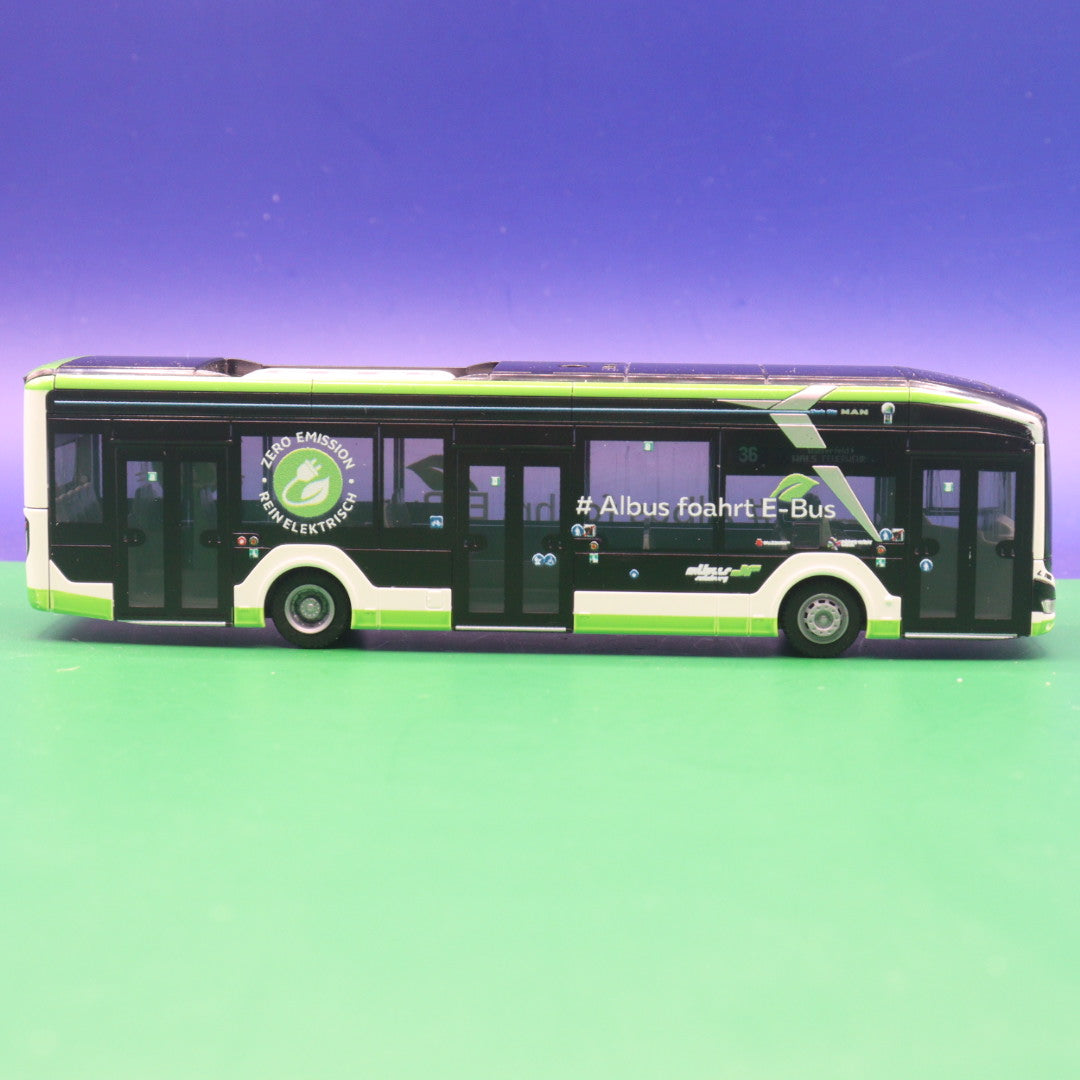 MAN Lions City 12E - Albus - (AT) Österreich - Linie 36 Waiserfeld Wals Feuerwehr - Modellbus Rietze 76321