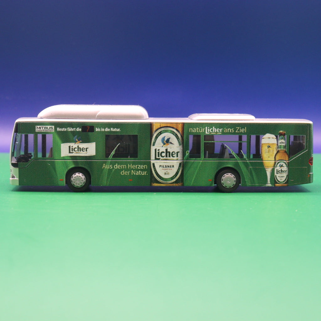 Mercedes Benz O530 Citaro CNG - Mit.Bus Gießen - Licher Pilsner Bier - Modellbus Rietze