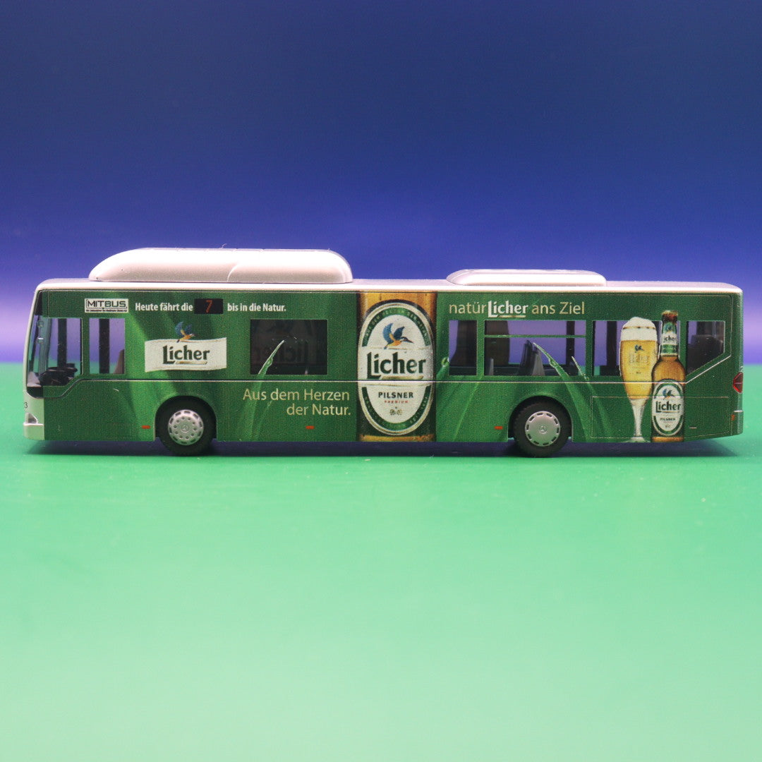 Mercedes Benz O530 Citaro CNG - Mit.Bus Gießen - Licher Pilsner Bier - Modellbus Rietze