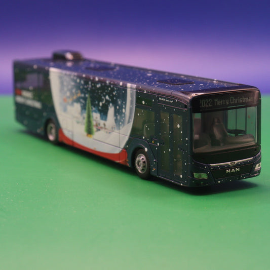 MAN New Lions City 12 - MAN wishes Merry Christmas - Weihnachtsbus 2022 - MAN Truck & Bus SE - Modellbus Rietze 75367