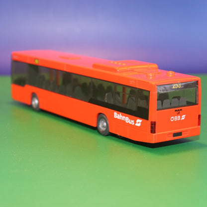 MAN NL - Bahnbus Österreich -Ohne OVP und Zurüstteile - Modellbus Wiking